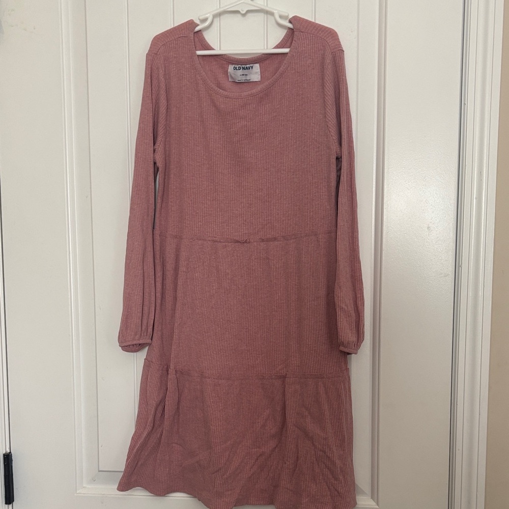Pink Long Sleeve Dress